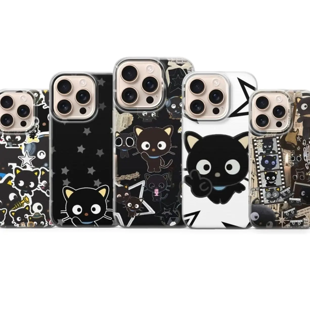 Chococat Phone Case Sanrio Cute Character Cover for iPhone 17, 16, 15, 14, 13, 12, 11, X & Galaxy.