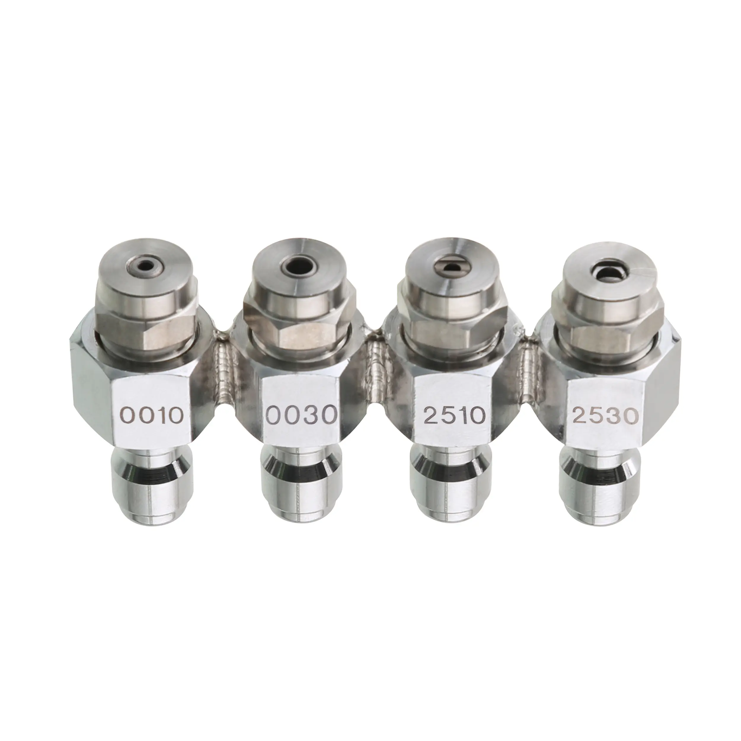 M MINGLE 4-in-1 High Pressure Power Washer Nozzle Kit, All-Metal 4-Way Downstream Soft Wash Holder, 1/4" Quick Connect for House Washing, Gutter Cleaning, High Pressure Nozzles, 1/4 Inch, 1/4 Inch 4-In-1 Rod Nozzle, 1/4” Quick-Connect Pressure Washers
