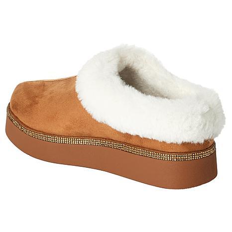 Joy Mangano Joy Glamorous Cozy Slippers w/Orthotic Insole Best Gift Ever!