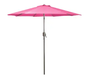 Northlight 9ft Outdoor Patio Market Umbrella w/ Crank Pink