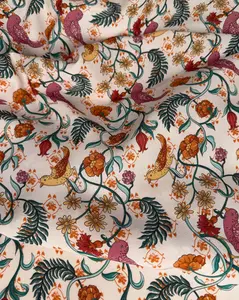 Italian Viscose Floral Fabric