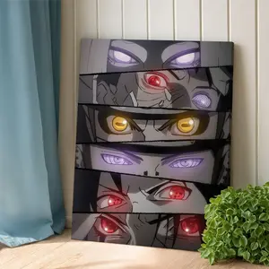 Anime Manga Wall Art, Naruto Rinnegan Eyes Poster, Classic Japanese Print, and Canvas Decor, Living Room & Bedroom Aesthetic