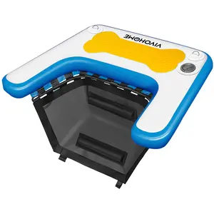 VIVOHOME Inflatable Dog Boat Ramp Float for Pets Swimming Floating Ramp Ladder with Non-Slip Pad for Pools Boats Docks Lakes