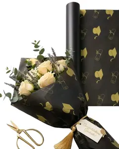 Korean Paper 20 Shits - Black and White Design with Graduation Cap and Scroll Motifs