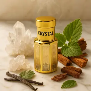 Dahab Aromas Crystal Perfume Oil Long Lasting 100% Alcohol Free Patchouli Rosewood Floral Accords