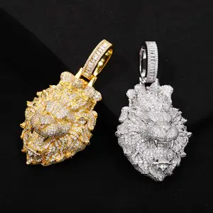 2078 Hip-hop jewelry new product Lion King pendant personalized fashion accessories fashion jewelry men's single pendant, no chain customizable with engraved letters, logos or patterns Cuban Link Necklace Cuban Link Design