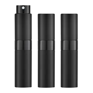 LMMAKE Premium 8ml Refillable Perfume Bottle with Ultra-Fine Mist Spray Nozzle Twist-Lock Mechanism for Luxury Perfumes & Essential Oils Compact Travel Atomizer
