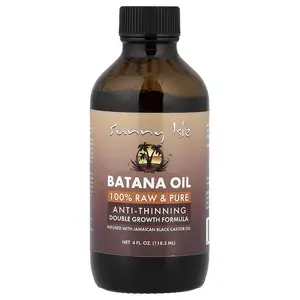 Sunny Isle 100% Raw & Pure Anti-Thinning Batana Oil, 4 fl oz (118.3 ml)