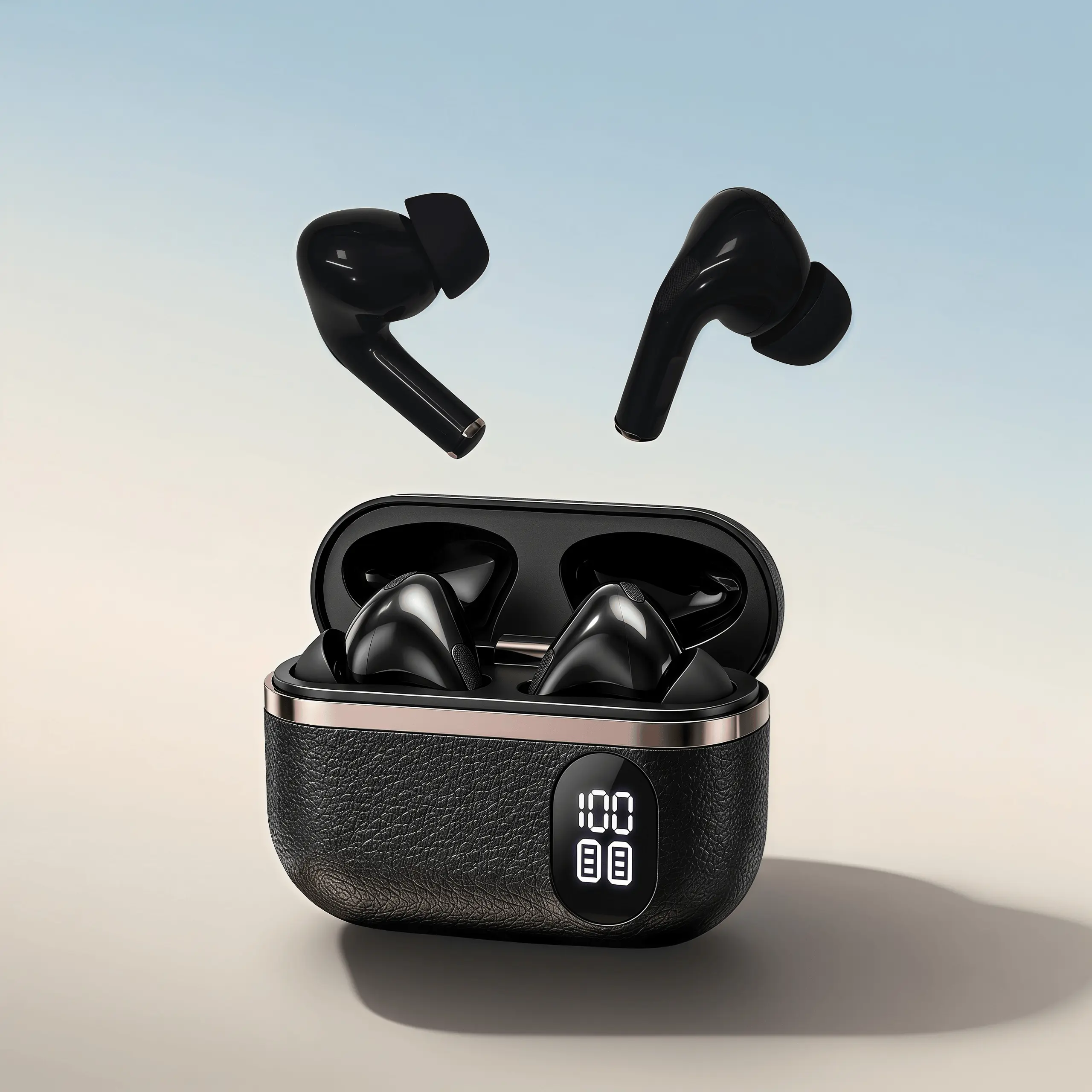 FLUFFDRIP T01 Premium Bluetooth Headphones - Luxury electronic audio headphones featuring a beautiful leather design, a digital battery indicator, and convenient charging. Lightweight wireless charging headphones.#SummerCarnival #ManyDeals