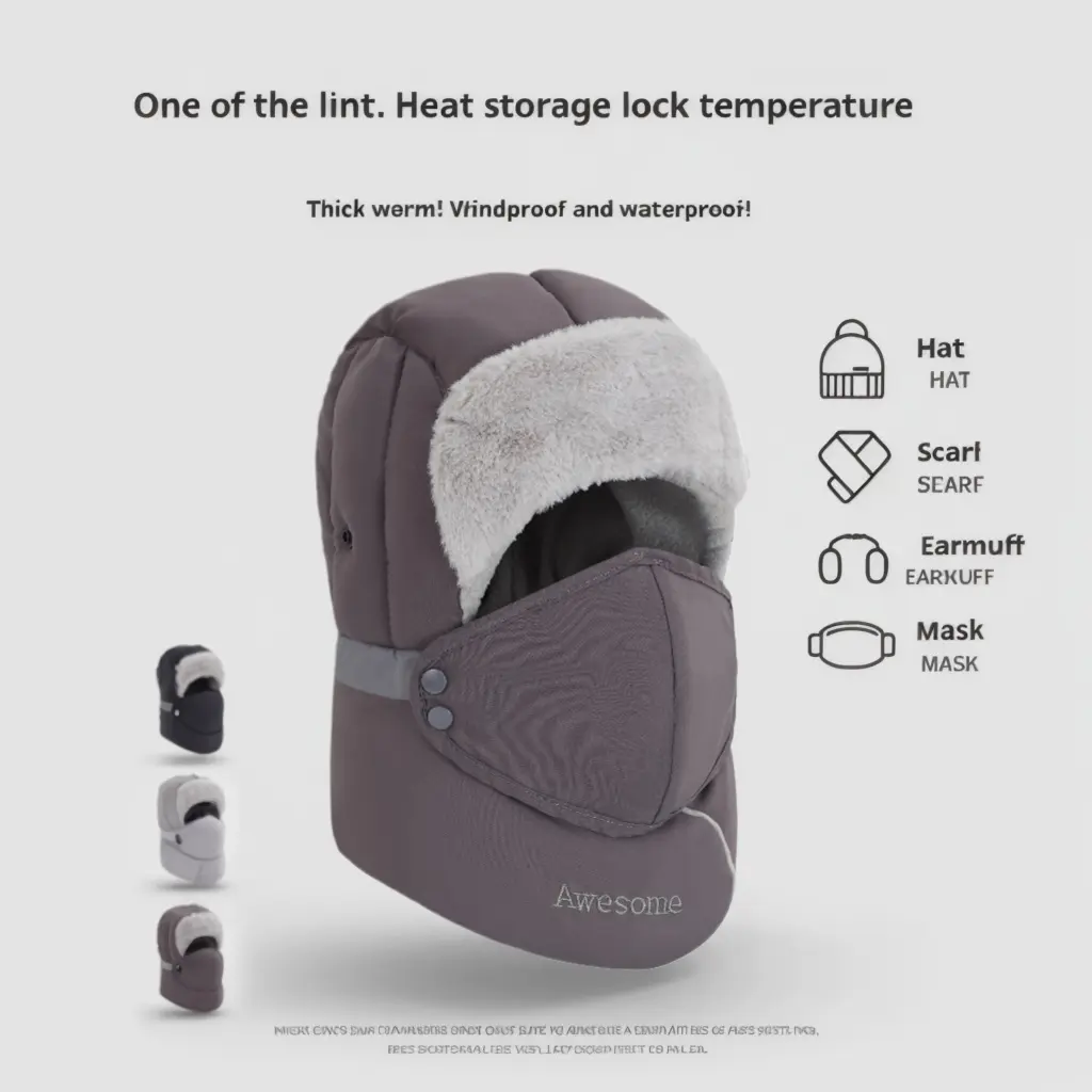 Winter Cycling Hat: Ultimate Warmth, Windproof & Coldproof for Outdoor Rides