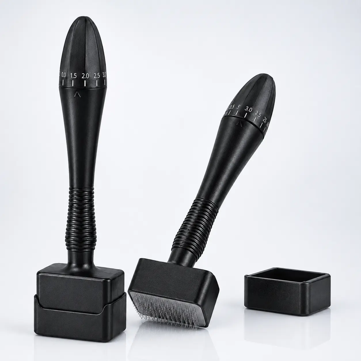“Glow Up at Home!  Adjustable Derma Stamp for Smoother Skin & Hair Growth | 0-3mm Depth Control”