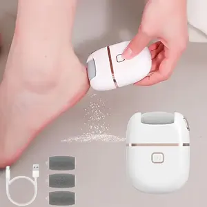Electric Foot File, Rechargeable Nail File, Wireless Exfoliator, Nail Care, Thick Leather Polishing, Easy to Use, Portable, Lightweight, Compact, Smooth Feet