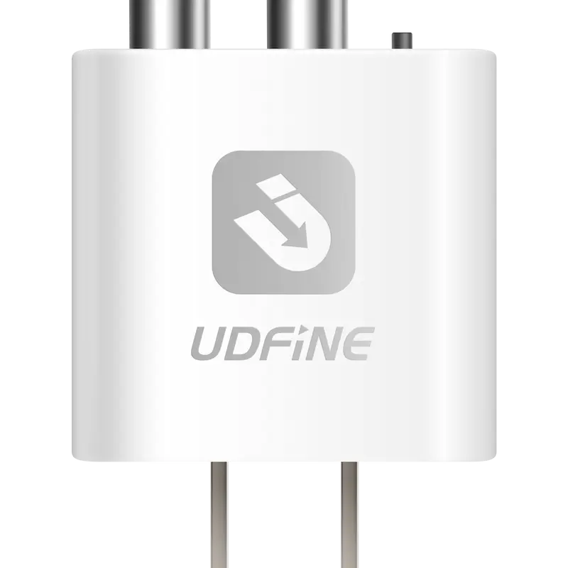 UDFINE Smart Bluetooth 5.4 Receiver - abs, 4.7" x 3.9" x 1.6", Wireless AV Receiver with Auxiliary Input/RCA Converter, High-Quality Stereo Sound, Plug & Play, for Old Speakers, Smartphones/Tablets to Home Amplifier Mixer Connection