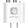 UDFINE Smart Bluetooth 5.4 Receiver - abs, 4.7" x 3.9" x 1.6", Wireless AV Receiver with Auxiliary Input/RCA Converter, High-Quality Stereo Sound, Plug & Play, for Old Speakers, Smartphones/Tablets to Home Amplifier Mixer Connection