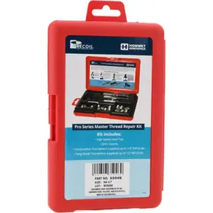 Recoil Thread Repair Kit: Free-Running & Screw-Locking 6mm Insert Length 35046
