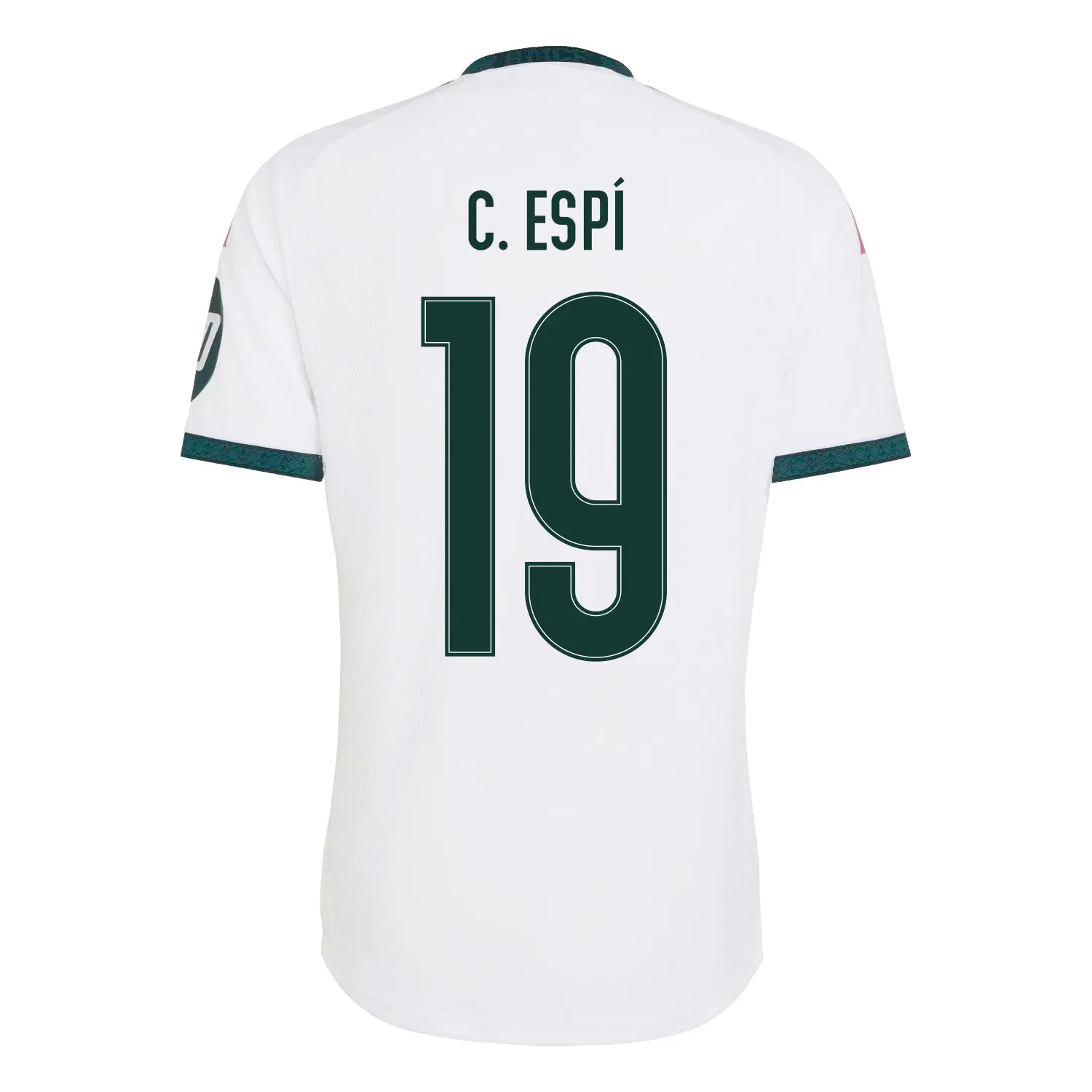 Carlos Espi 19 Madrid City White 2026 Home Soccer Jersey, Match Style Jersey, Custom Name Number