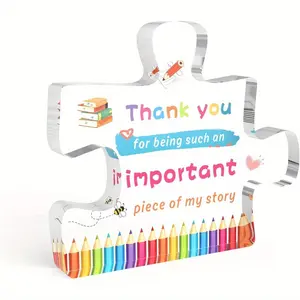 Teacher Thank-You Gift, Acrylic Decoration, Year-End & Retirement Present, Seasonal Decor, Collectible Statue, Ideal for Festivals, Acrylic Desktop Decoration