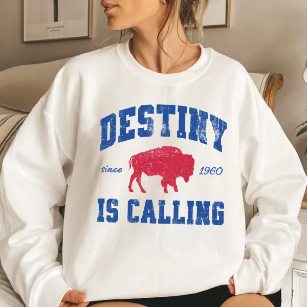 Buffalo Football Crewneck Sweatshirt, Playoff Game Destiny Shirt, BUF 716 Apparel, Buffalo Clothing, Womens Mens Buffalo Merch