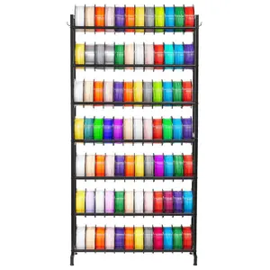 Summervibes VEVOR 3D Printer Filament Storage Rack, 7 Tier Heavy Duty Storage Shelves for 3D Printing Filaments, Filament Spool Holders Racks for 3D Printing Studio, Home Studio, Office, Workshop (Shelf Only)