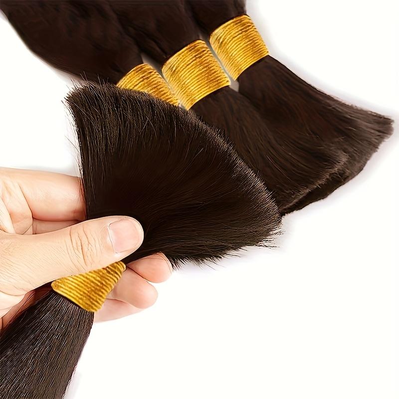 2025 Hot New Straight Braiding Hair Bulk - Virgin Human Hair Extensions, Unprocessed for Versatile Styling, Ideal for All Ethnicities, Textured Hairstyle |   Deep Glossy Shine |   No Weave Hai