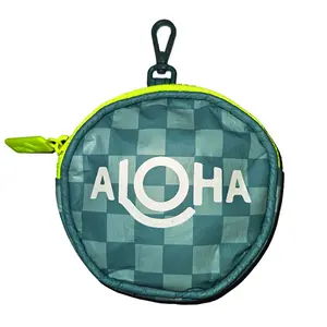 Aloha Collection - "Checkered Cutie Pouch" , Low Tide/Tide