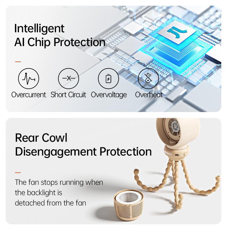 Jisulife Baby Stroller Fan Portable Large Battery Operated 100 Speeds Air Purify & Air Turbo Tech Bladeless Stroller Fan for Car Seat