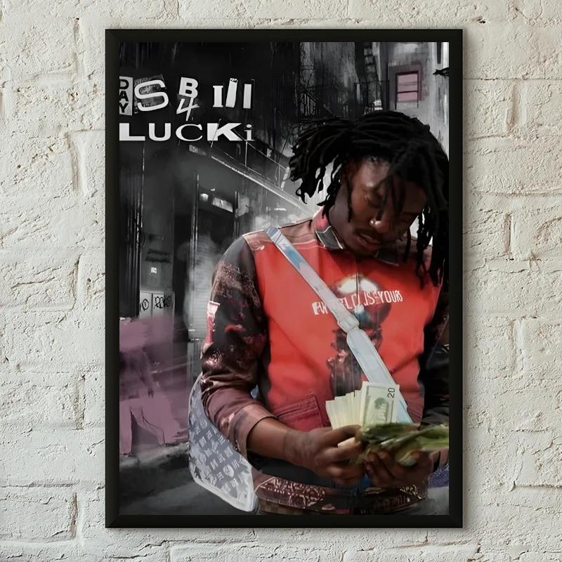 Lucki Rapper Retro Poster Canvas Painting Cafe Bar Room Modern Home Living Room Bedroom Wall Decoration Art