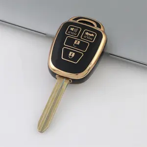 Soft Tpu Key Cover Compatible with for Toyota Corolla Rav4 Highlander Camry Tacoma, Dustproof Anti-Drop High-End Fashion Key Bag Car Key Protector, Key Fob Protector, Car Key Accessory