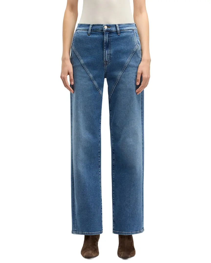 7 For All Mankind Stovepipe Oceanstone Straight Leg Jean
