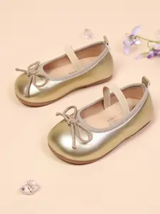 Cute Bowknot Decor Sneakers, Spring & Fall PU Leather Shoes, Comfortable Breathable Casual Footwear for Kids