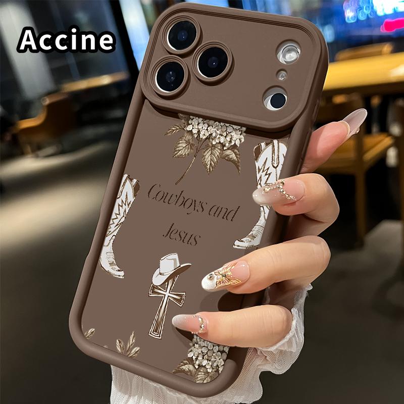 Cowboy Faith Blooms Phone Case for iphone 17 Pro Max 16 Plus 15 14 13 12 11 XR Air E Matte TPU Drop-Proof Rugged Durable Soft Bumper Cover Gift for Boy