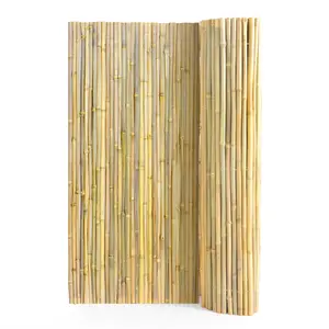 VEVOR Natural Rolled Bamboo Fence,  Eco-Friendly Bamboo Privacy Fence 6 ft H x 8 ft L x 0.75 in D. , Decorative Bamboo Privacy Screen for Garden, Backyard, Balcony, Patio, Pool Side