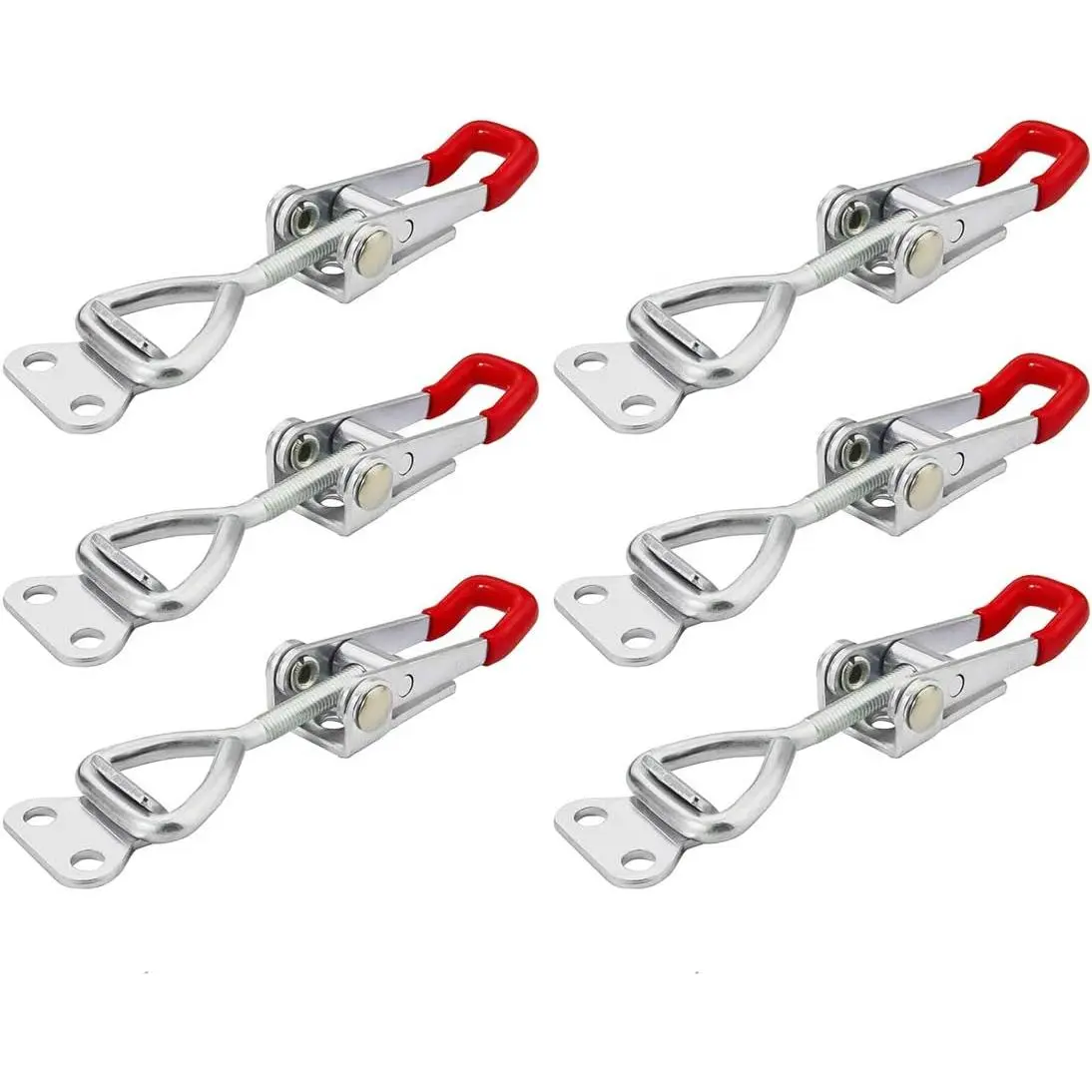 Adjustable Toggle Latch Clamp 4001, 330 Lbs 150Kg Holding Capacity, 4001 Heavy Duty Quick Release Pull Latch Toggle Clamp 6 count