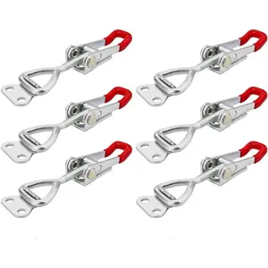 Adjustable Toggle Latch Clamp 4001, 330 Lbs 150Kg Holding Capacity, 4001 Heavy Duty Quick Release Pull Latch Toggle Clamp 6 count