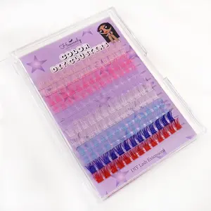 Color Cluster Lashes DIY