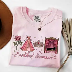 Retro Wildest Dreams Comfort Colors Shirt, Sleeping Beauty Princess Tee, Princess Gift, World Trip Tee 2026, Magic King dom Trip, #Auora Princess