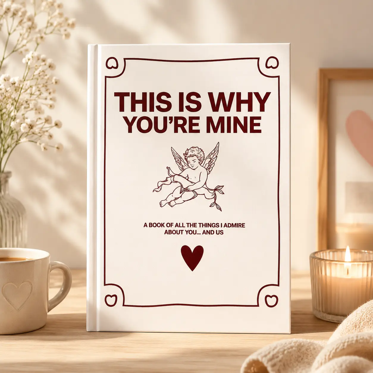 Couples Journal "This Is Why You’re Mine" - Home & Festive Supplies, Create Shared Love Stories, Romantic Party Gift for Couples
