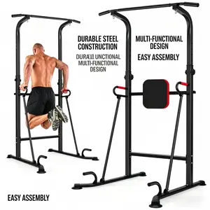 Multifunctional fitness equipment: adult horizontal strength tower, single and double bar pull-up device, adjustable single and double bar training rack, indoor push-up double bar stand, adult multifunctional strength training rack