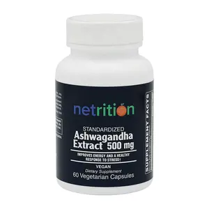 Ashwagandha Extract 500mg Caps by Netrition