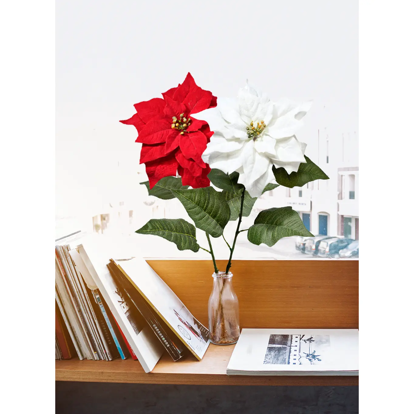 Artificial Christmas Star Stem Collection