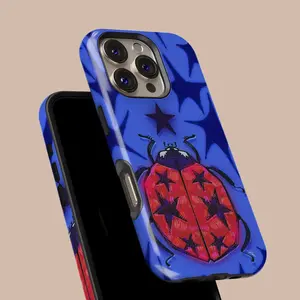 Vintage Star Ladybug Phone Case_ Unique Art Design Cover for iPhone 17 16 15 14 13 12 11