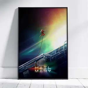 Project Hail Mary Movie No Frame Poster, High Quality Canvas Print, Wall Art, Room Decor