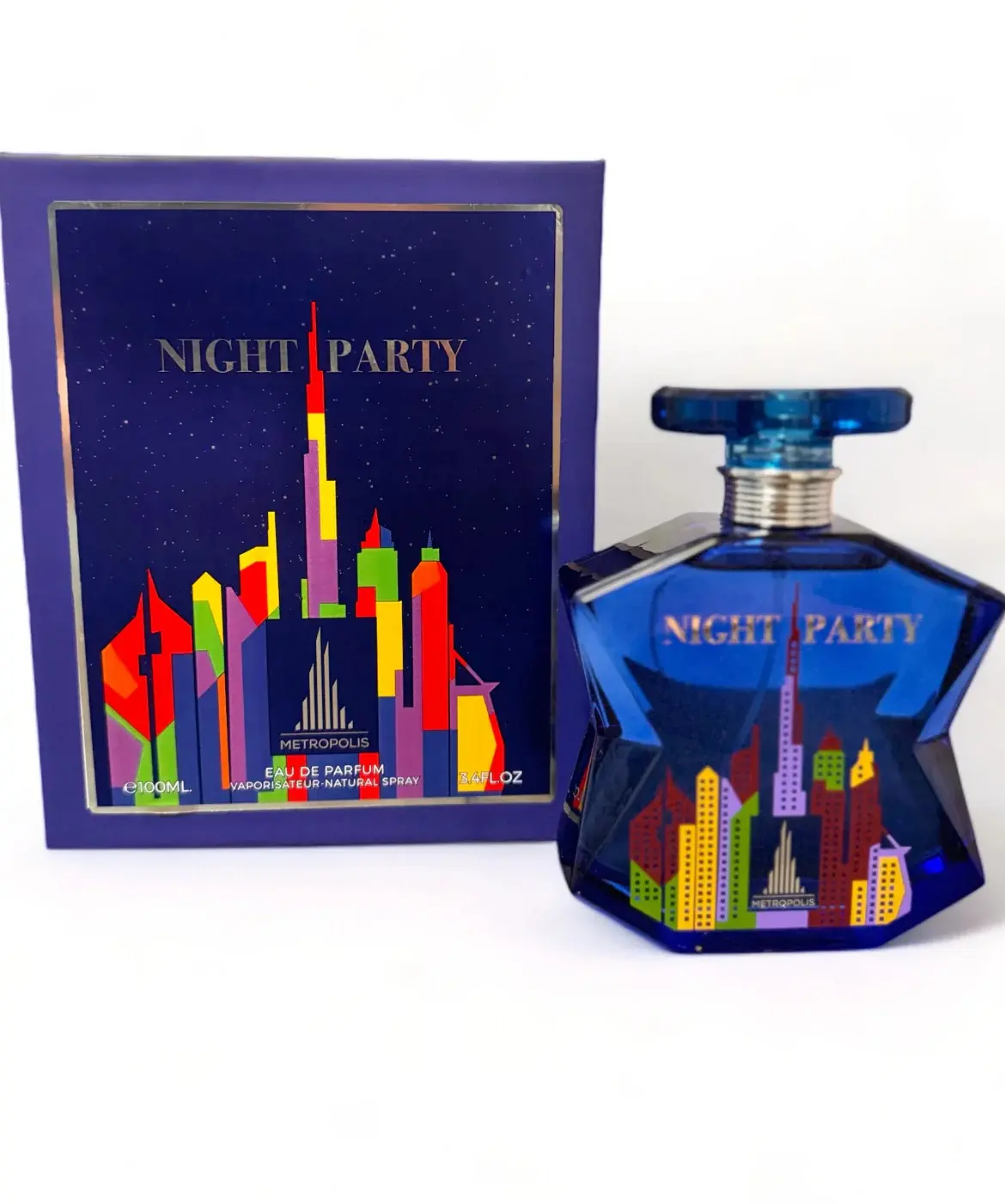 Metropolis Night Party Eau De Parfum Unisex 100Ml 3.4Oz by Emper - Bold and Electrifying Fragrance