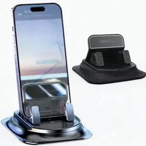 Car Phone Holder, 360° Rotating, Adjustable Horizontal & Vertical Screen Angle, Suitable for Car Navigation Dashboard, Suction Cup Anti-Slip, Car Phone Mount