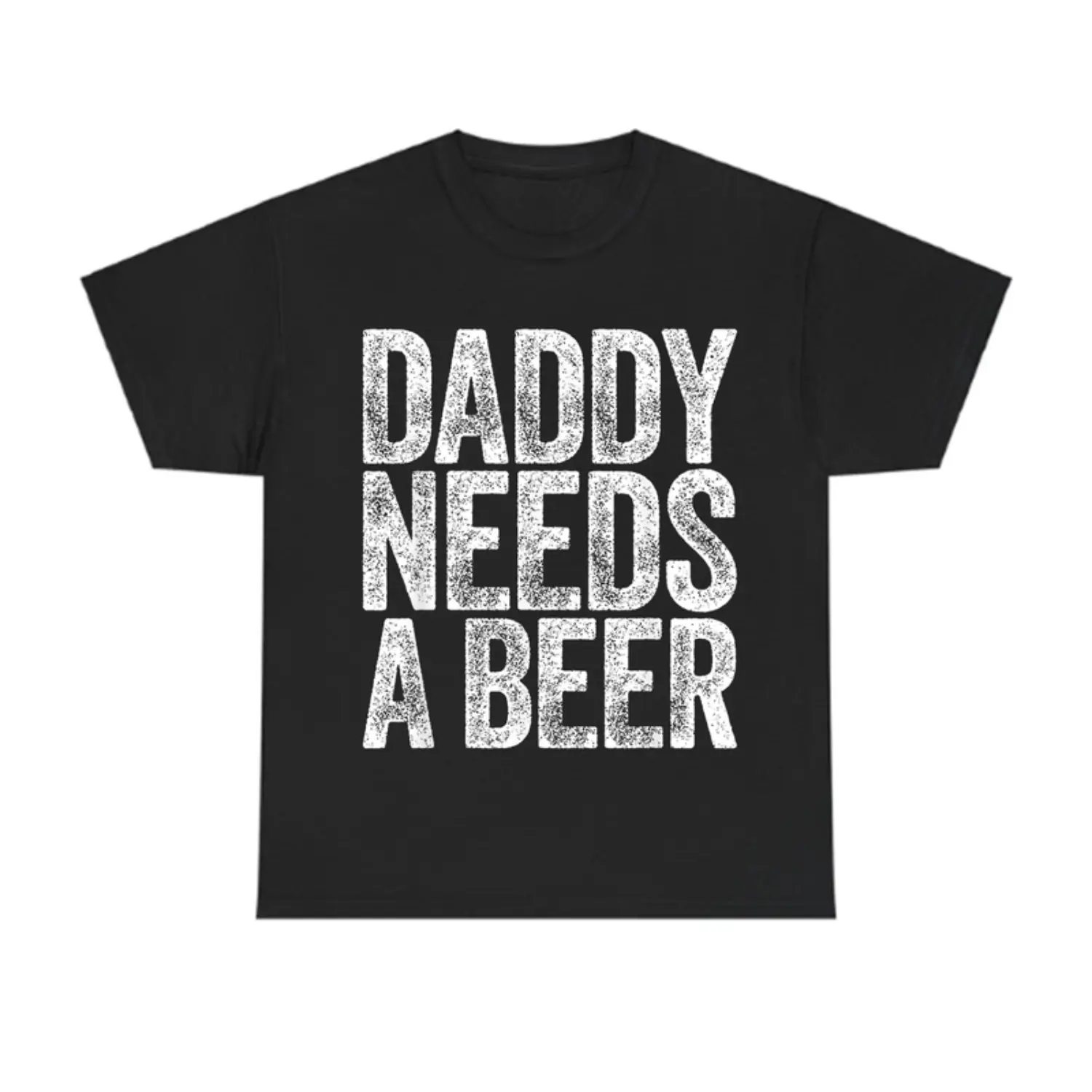 Cotton Daddy Needs A Beer T-Shirt, Funny Men's Drinking Graphic Tee, Casual Menswear Top Streetwear, Perfect for Father's Day and Beer Lovers