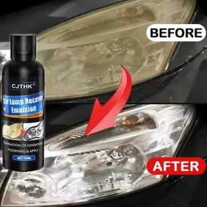 Car Headlight Restoration Polishing Kit Professional Headlamp Scratch Remover Oxidation Repair Refurbish Paste Long-Lasting Care Shine Auto Light Paste Car Detailing Accessories
