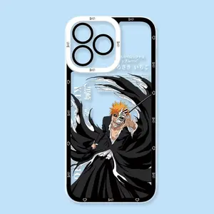 Unique Artistic Design Phone Case Anime B-Bleach Ichigo Case for IPhone 17 16 15 14 13 12 11 Pro Max Plus Air Shockproof Soft Silicone Clear Cover Protective Drop-proof Retro Stylish Gift
