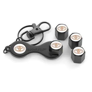 Universal valve rod cover for car tires   For Toyota C-hr Prado Rav4 Yaris Hilux Prius Avensis Corolla Camry