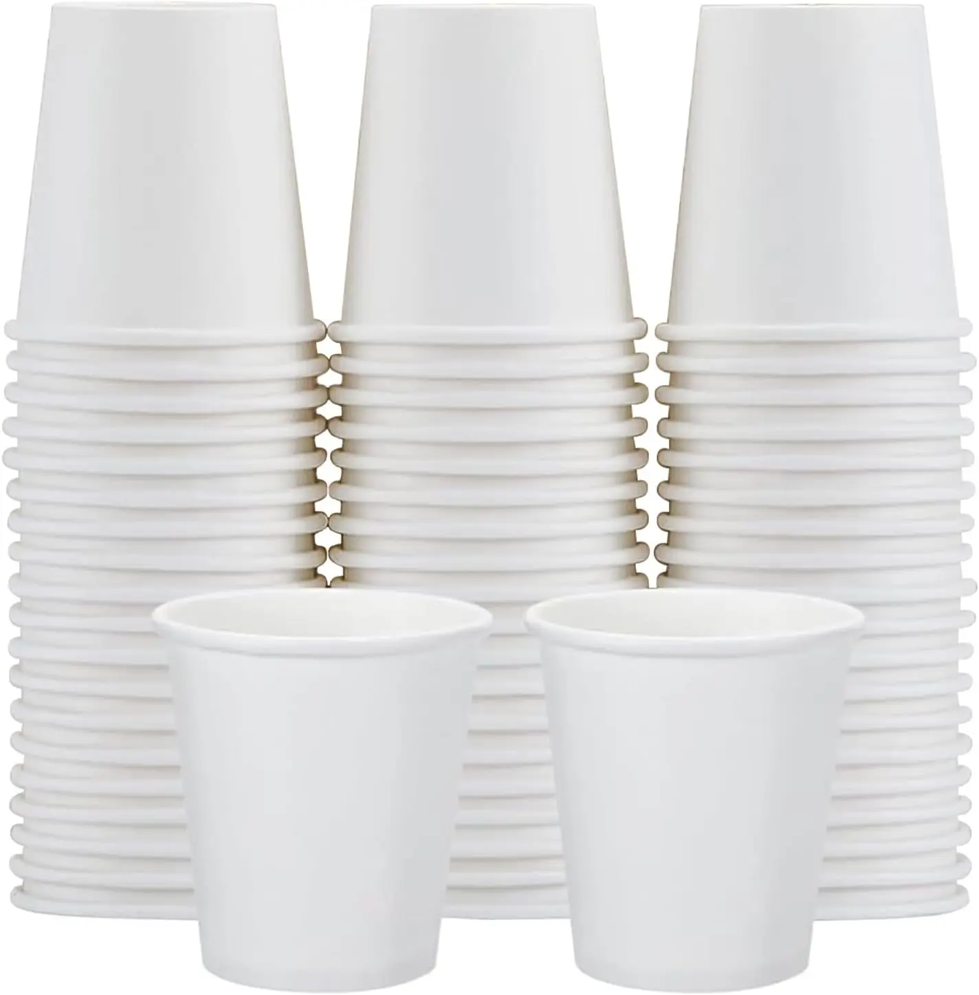 100 Count 5 oz Bathroom Cups, 5 oz Disposable Paper Cups, Small Mouthwash Cup, 5 Ounce Mini White Espresso Cups for Party, Travel, Picnic