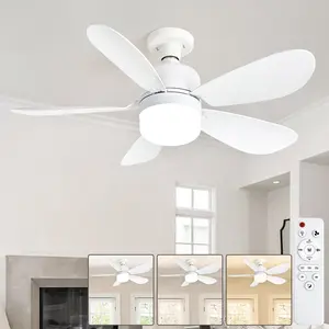 1pc Socket Fan Light, Screw Ceiling Fans with Lights and Remote, E26/E27 Easy Install Ceiling Fan, Base Small Ceiling Fan Replacement for Light Bulb, Dimmable Socket Fan Ceiling, Fan with Light for Bathroom, Bedroom, Kitchen, Living Room